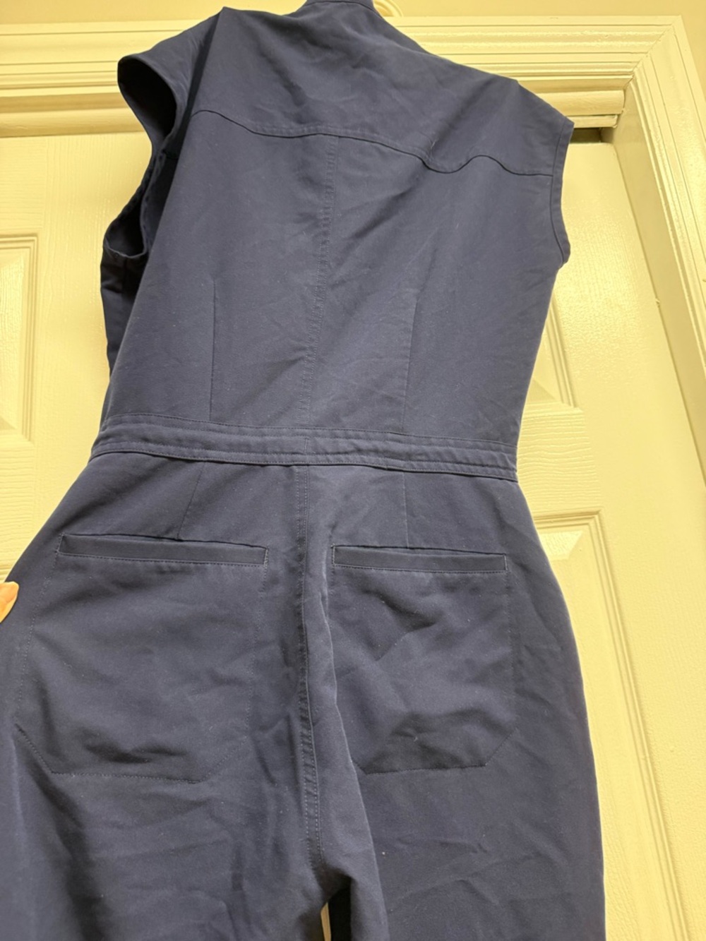 Navy Utility Scrub Jumpsuit - Women - Picture 3 of 4